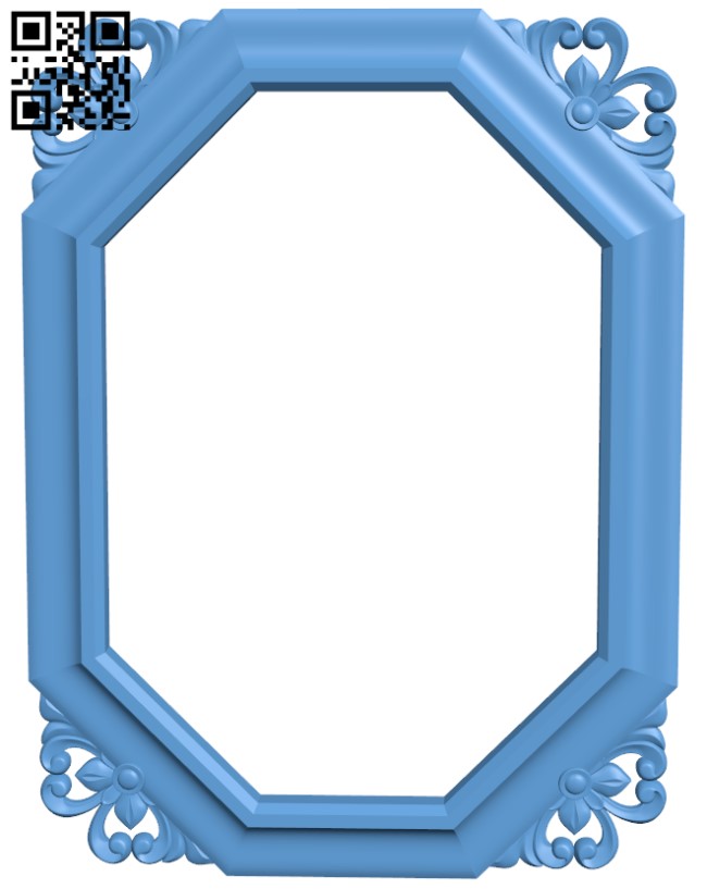 Mirror frame pattern T0001607 download free stl files 3d model for CNC wood carving