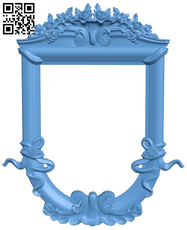 Mirror frame pattern T0001608 download free stl files 3d model for CNC wood carving