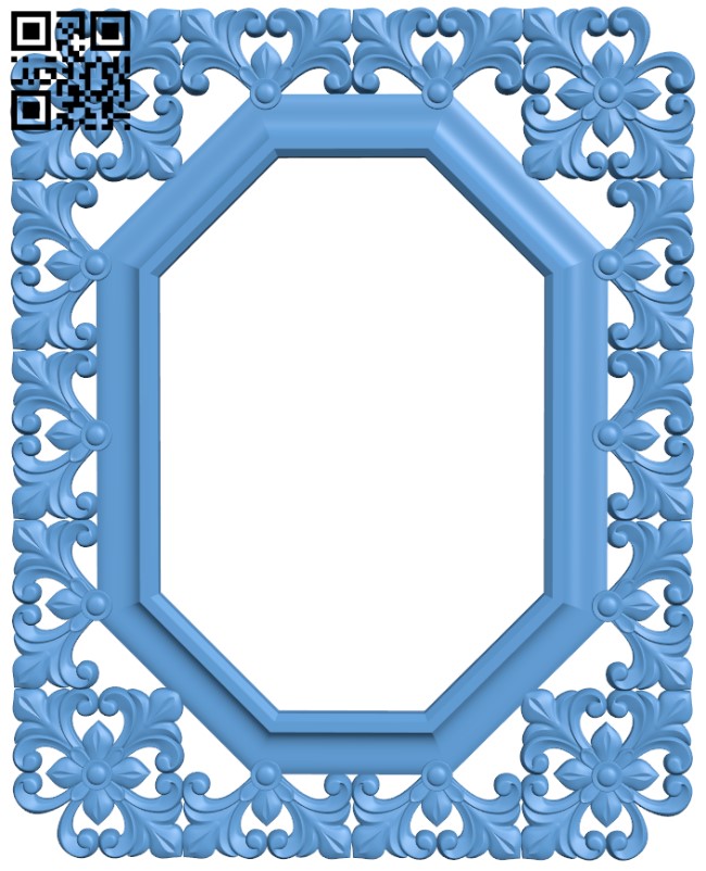 Mirror frame pattern T0001609 download free stl files 3d model for CNC wood carving