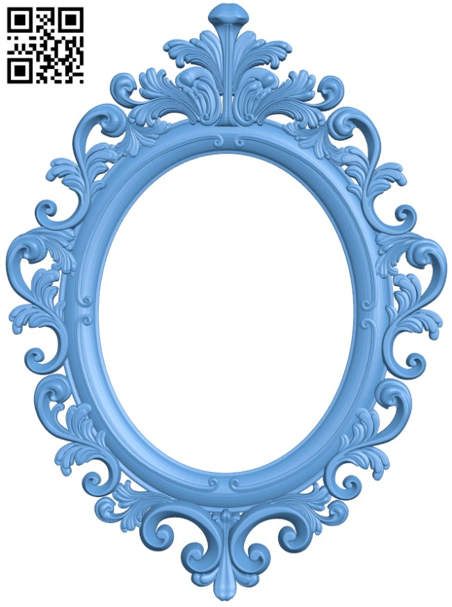 Mirror frame pattern T0001726 download free stl files 3d model for CNC wood carving