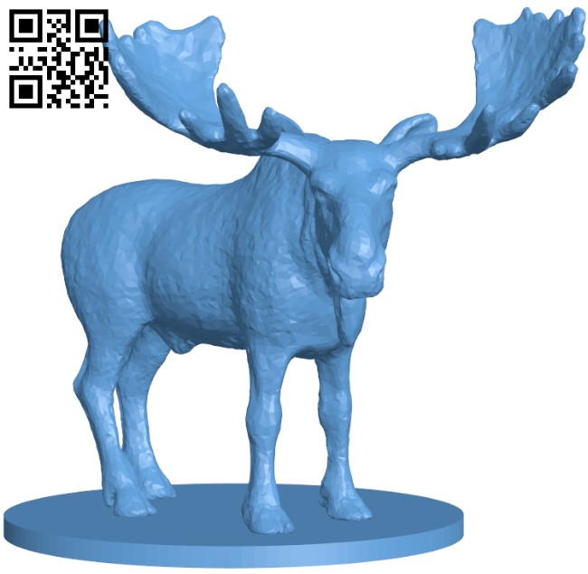 Moose H009291 file stl free download 3D Model for CNC and 3d printer