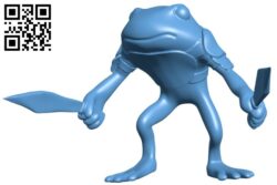 Mr Frog folk H009371 file stl free download 3D Model for CNC and 3d printer