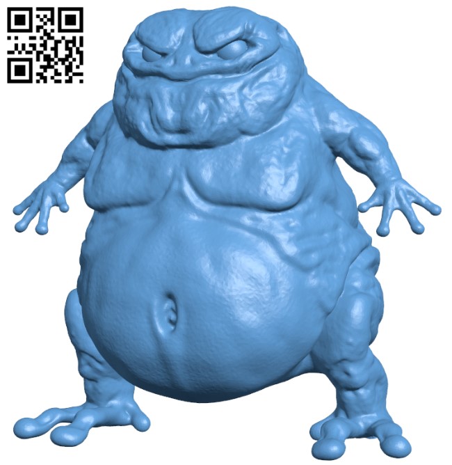 Mutant frog H009372 file stl free download 3D Model for CNC and 3d printer