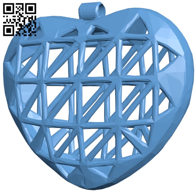 Necklace heart shaped H009373 file stl free download 3D Model for CNC and 3d printer