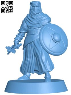 Night’s Cult Follower With Mace H009230 file stl free download 3D Model for CNC and 3d printer