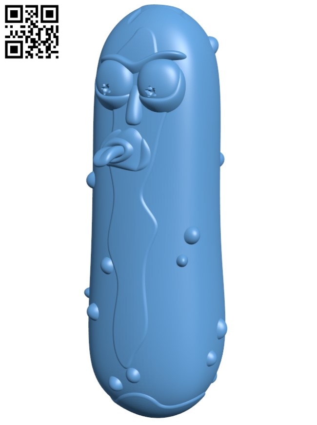 Pickle Rick H009377 file stl free download 3D Model for CNC and 3d printer