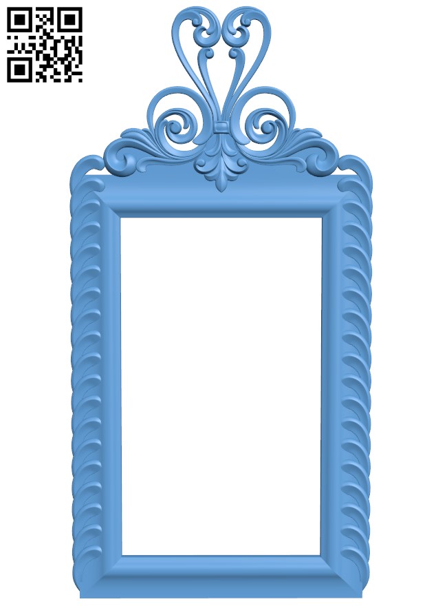 Picture frame or mirror T0001567 download free stl files 3d model for CNC wood carving