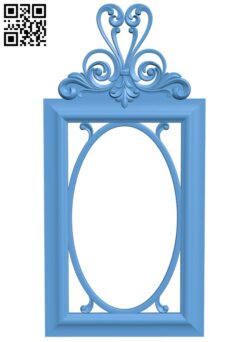 Picture frame or mirror T0001568 download free stl files 3d model for CNC wood carving