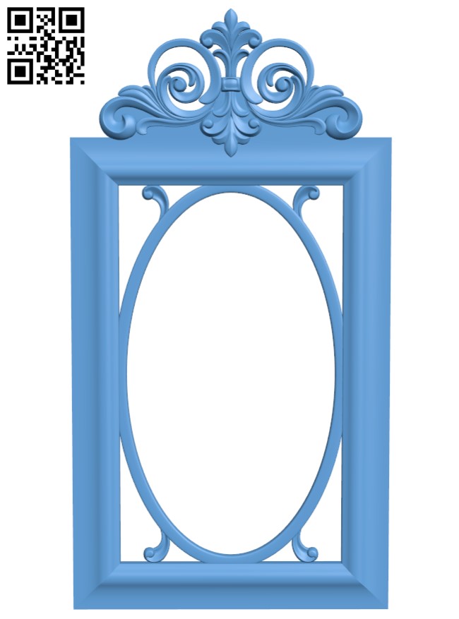 Picture frame or mirror T0001569 download free stl files 3d model for CNC wood carving