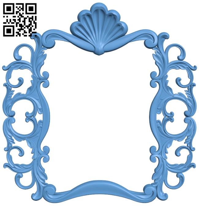 Picture frame or mirror T0001571 download free stl files 3d model for CNC wood carving