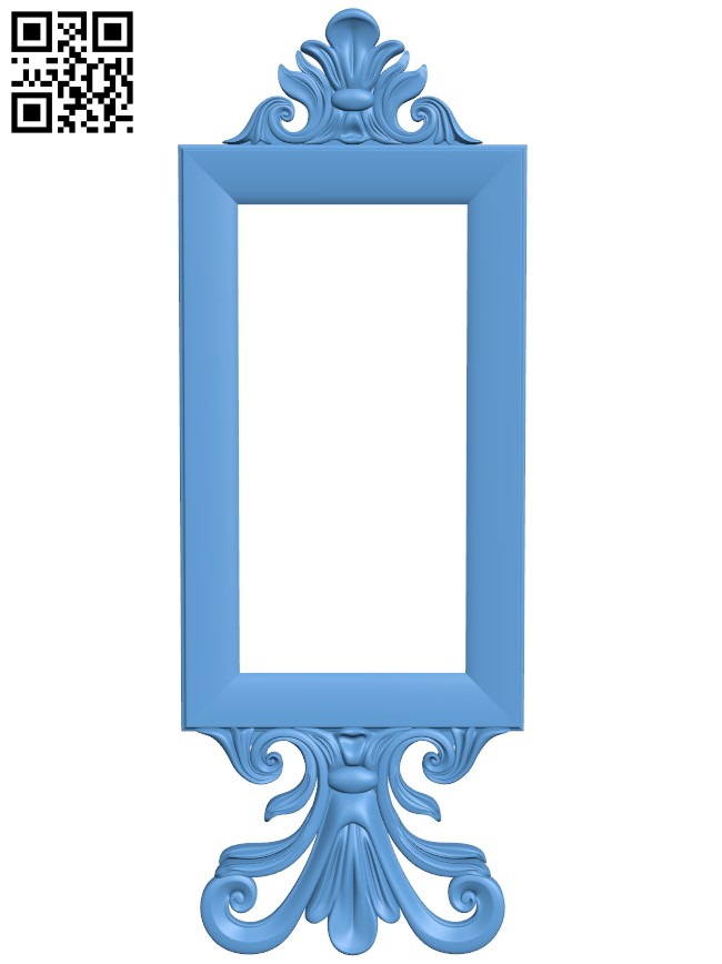 Picture frame or mirror T0001573 download free stl files 3d model for CNC wood carving - Copy