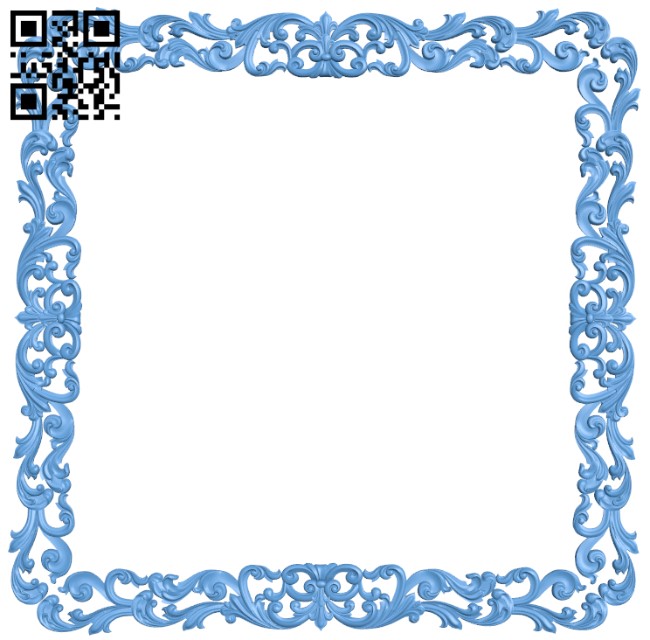 Picture frame or mirror T0001648 download free stl files 3d model for CNC wood carving