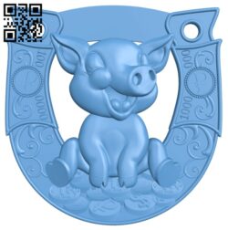 Pig pattern T0001730 download free stl files 3d model for CNC wood carving