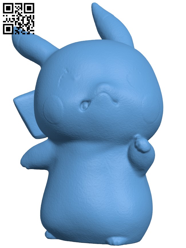 Pikachu - Pokemon H009185 file stl free download 3D Model for CNC and 3d printer