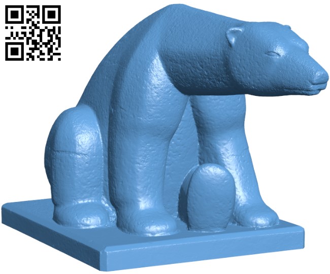 Polar bear H009318 file stl free download 3D Model for CNC and 3d printer