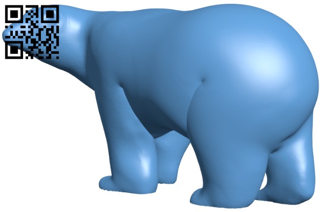 Polar bear H009319 file stl free download 3D Model for CNC and 3d printer