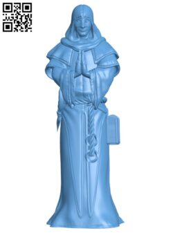 Praying Cultist H009232 file stl free download 3D Model for CNC and 3d printer