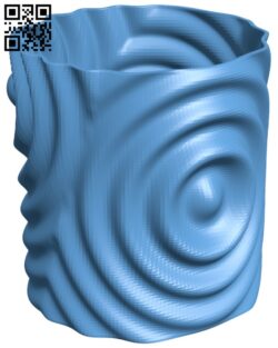 Ripples pot H009378 file stl free download 3D Model for CNC and 3d printer