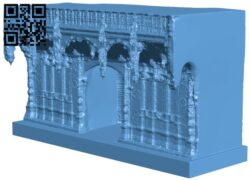 Rood Screen From Saint Etienne Cathedral H009192 file stl free download 3D Model for CNC and 3d printer