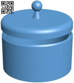 Round box H009327 file stl free download 3D Model for CNC and 3d printer