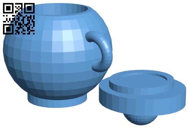 Round mug H009379 file stl free download 3D Model for CNC and 3d printer