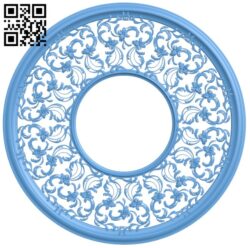 Round pattern T0001732 download free stl files 3d model for CNC wood carving