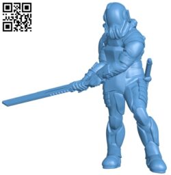 Ska’Darar Space Mercenaries – Promo Warrior H009234 file stl free download 3D Model for CNC and 3d printer