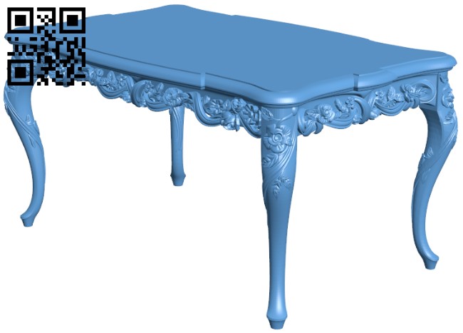 Table T0001459 download free stl files 3d model for CNC wood carving