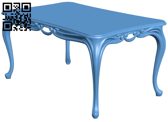 Table T0001477 download free stl files 3d model for CNC wood carving