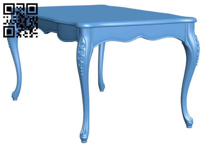 Table T0001520 download free stl files 3d model for CNC wood carving