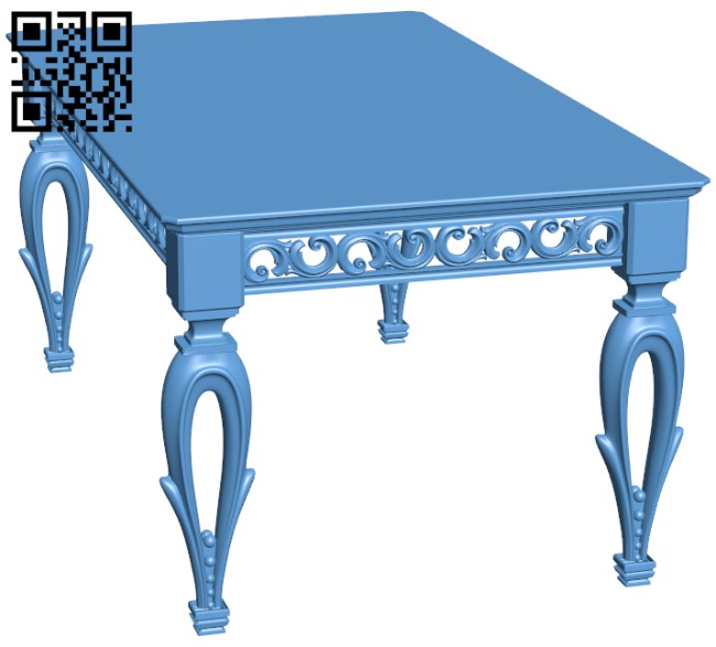 Table T0001540 download free stl files 3d model for CNC wood carving