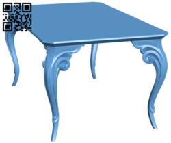 Table T0001559 download free stl files 3d model for CNC wood carving