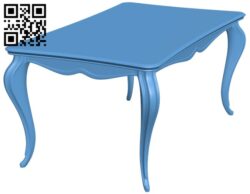 Table T0001619 download free stl files 3d model for CNC wood carving