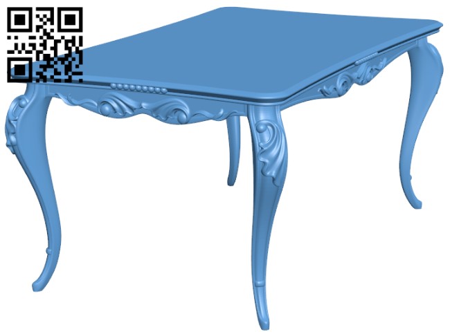 Table T0001620 download free stl files 3d model for CNC wood carving