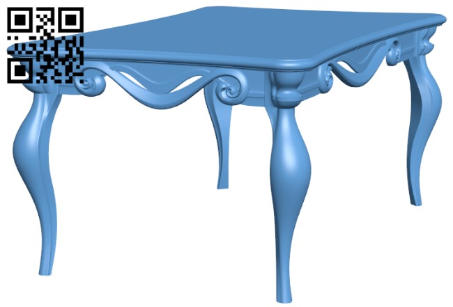 Table T0001660 download free stl files 3d model for CNC wood carving