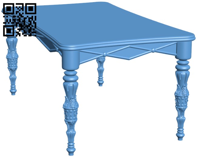 Table T0001679 download free stl files 3d model for CNC wood carving