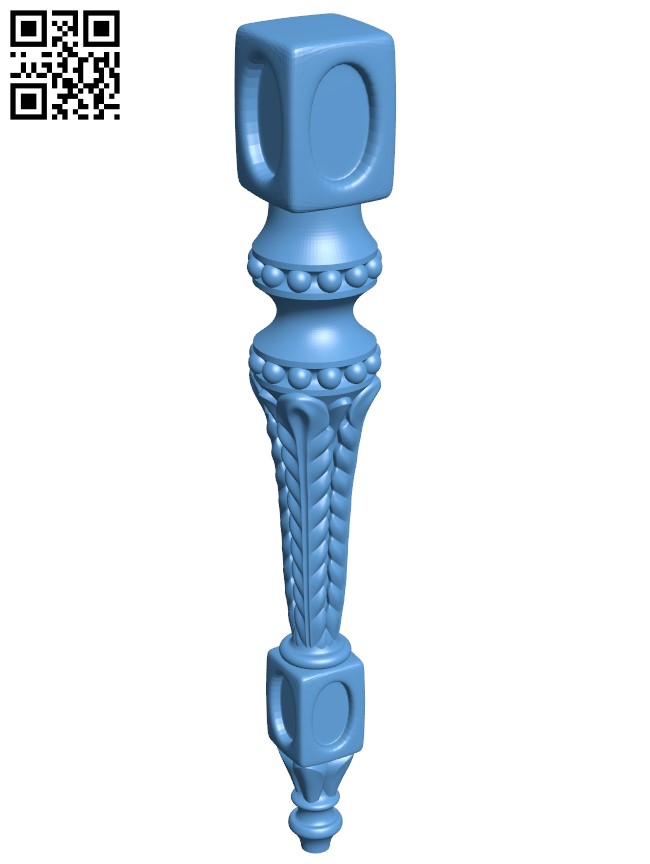 Table legs and chairs T0001578 download free stl files 3d model for CNC wood carving