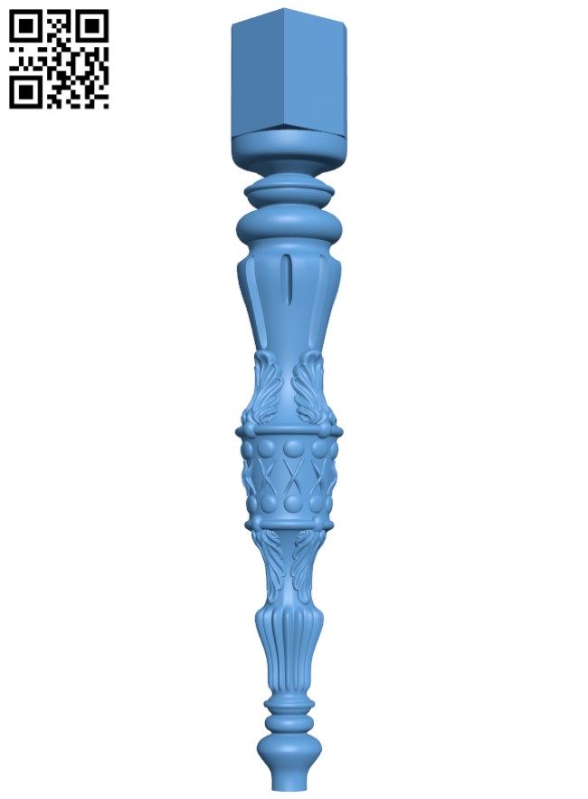 Table legs and chairs T0001677 download free stl files 3d model for CNC wood carving