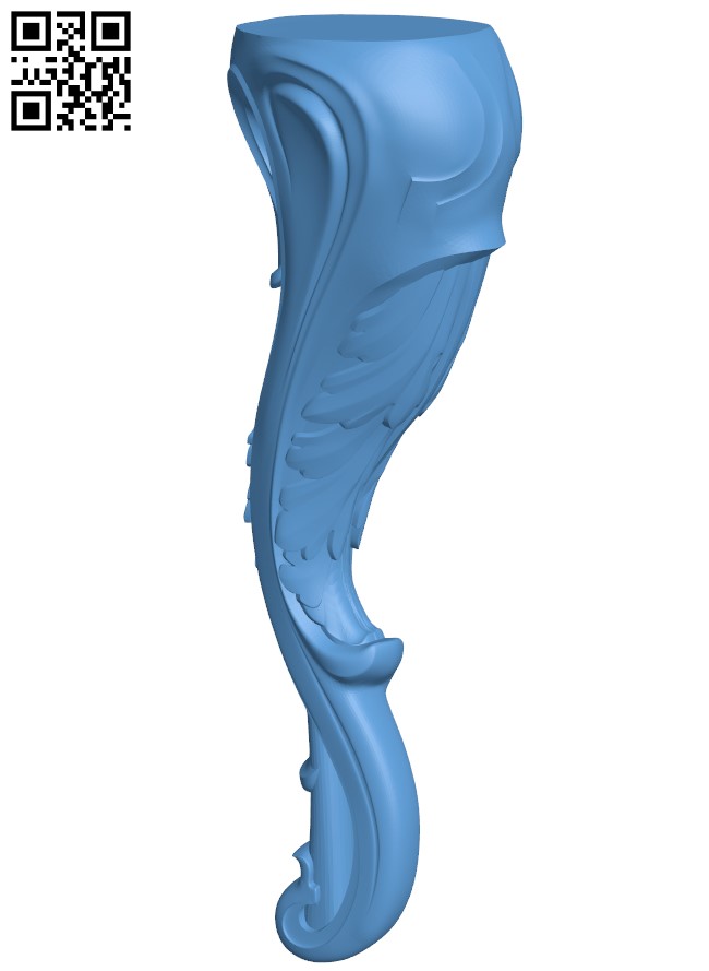 Table legs and chairs T0001736 download free stl files 3d model for CNC wood carving