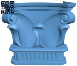 Top of the column T0001593 download free stl files 3d model for CNC wood carving