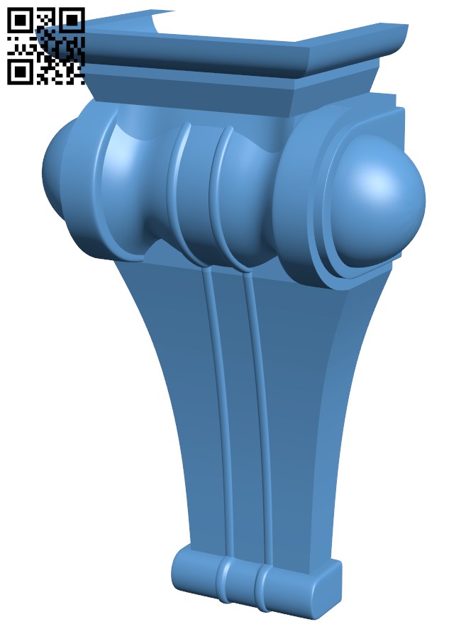 Top of the column T0001599 download free stl files 3d model for CNC wood carving