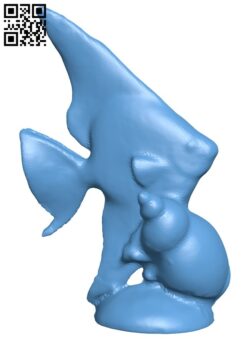 Tropical aquarium fish H009213 file stl free download 3D Model for CNC and 3d printer