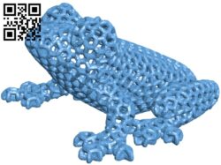 Voronoi frog H009395 file stl free download 3D Model for CNC and 3d printer