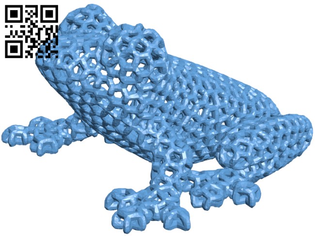 Voronoi frogH009395 file stl free download 3D Model for CNC and 3d printer