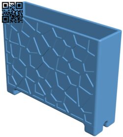 Voronoi post it holder H009397 file stl free download 3D Model for CNC and 3d printer