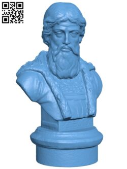 Vsevolod III Yuryevich bust H009220 file stl free download 3D Model for CNC and 3d printer
