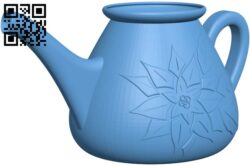 Watering can H009239 file stl free download 3D Model for CNC and 3d printer