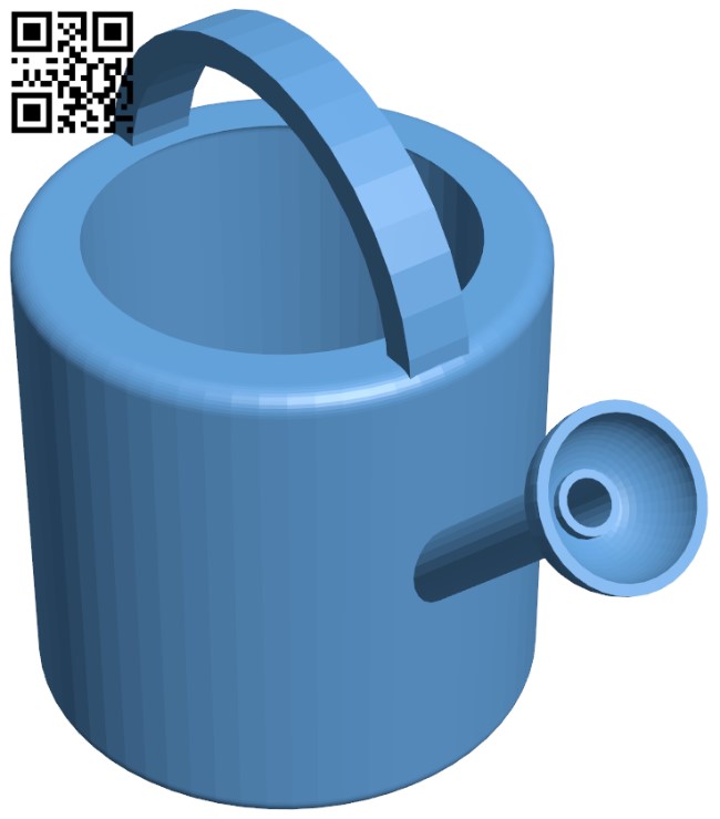 Watering can H009399 file stl free download 3D Model for CNC and 3d printer