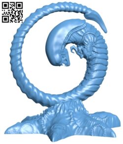 Alien Chestburster H009665 file stl free download 3D Model for CNC and 3d printer