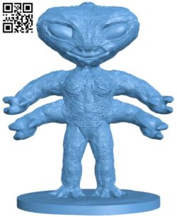 Alien Entity H009667 file stl free download 3D Model for CNC and 3d printer